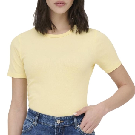 T-Shirt Jaune Femme JDY Lucky