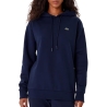 Sweat à Capuche Marine Femme Lacoste polaire surdimensionné
