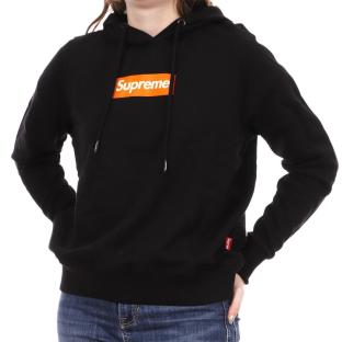 Sweat à Capuche Noir Femme Supreme Grip Pat