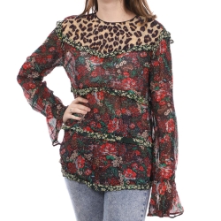 Blouse à Fleurs/Léopard Femme Scotch & Soda