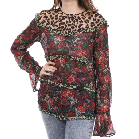 Blouse à Fleurs/Léopard Femme Scotch & Soda