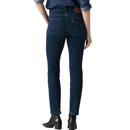 Jean 724 Bleu Femme Levi's High Rise Straight Dark In