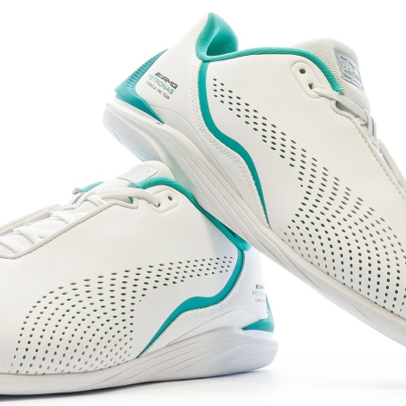 Baskets Blanches Homme Puma Mercedes Cat Decima Puma