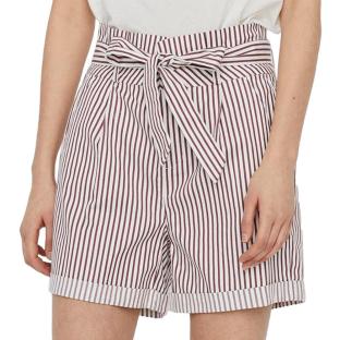 Short Blanc/Bordeaux Femme Vero Moda Eva