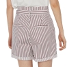 Short Blanc/Bordeaux Femme Vero Moda Eva