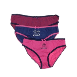 Lot x3 Culottes Marine/Fuchsia Femme Simply Me