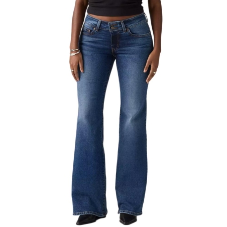 Jean Flare Bleu Foncé Femme Levi's Superlow