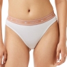 Tanga Blanc/Rose Femme Lacoste More