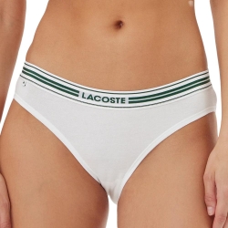 String Blanc/Vert Femme Lacoste More