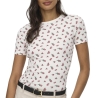 T-Shirt Blanc/Rouge Femme JDY Lucky