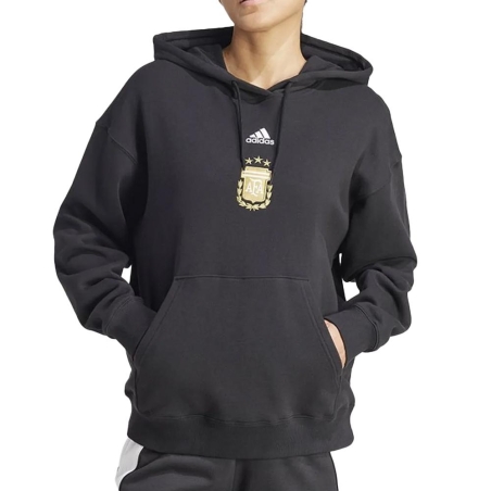 Argentine Sweat à Capuche Noir Femme Adidas Afa
