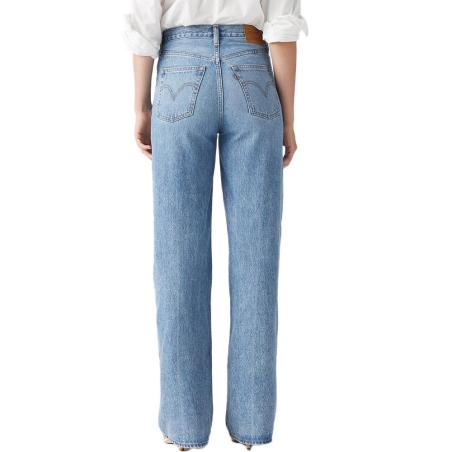 Jean Bleu Clair Femme Levi's Ribcage Wide Leg A60810