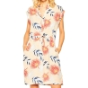 Robe Chemise Beige à fleurs Femme LEE Tropical