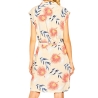 Robe Chemise Beige à fleurs Femme LEE Tropical
