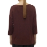 Pull Bordeaux Femme Vero Moda Brianna 3/4