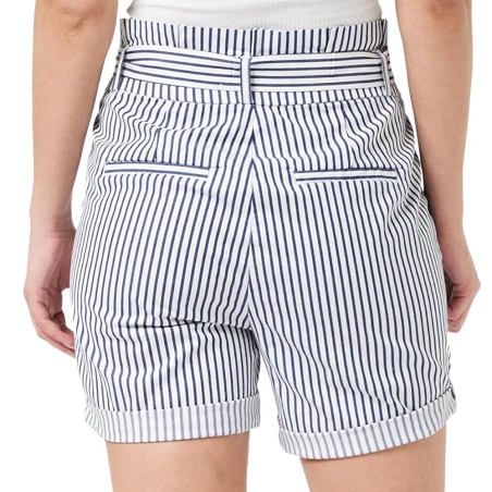 Short Blanc/Marine Femme Vero Moda Eva