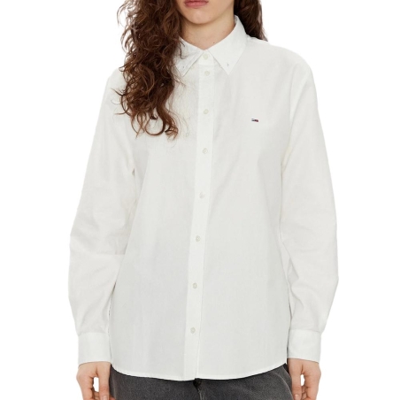Chemise Blanche Femme Tommy Hilfiger Oxforde