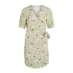 Robe Blanc/Vert Femme Vila Vielvire