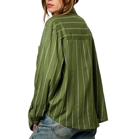 Chemise Kaki Femme Kaporal Verso