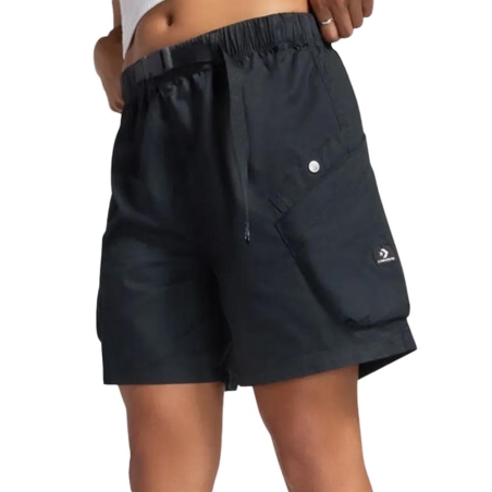 Short Noir Femme Converse Woven