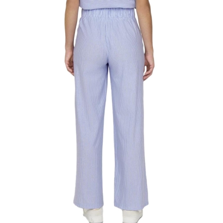 Pantalon Fluide Bleu/Blanc Femme JDY Nelli