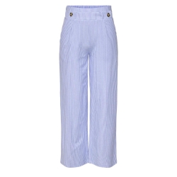 Pantalon Fluide Bleu/Blanc Femme JDY Nelli