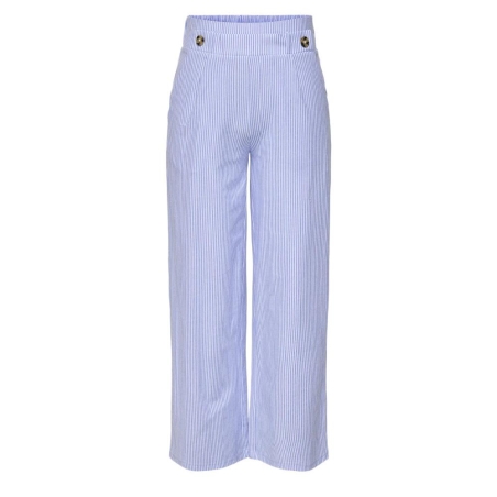 Pantalon Fluide Bleu/Blanc Femme JDY Nelli