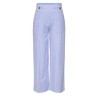 Pantalon Fluide Bleu/Blanc Femme JDY Nelli