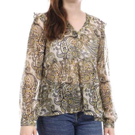 Blouse Jaune Paisley Femme Les Tropéziennes Baliste