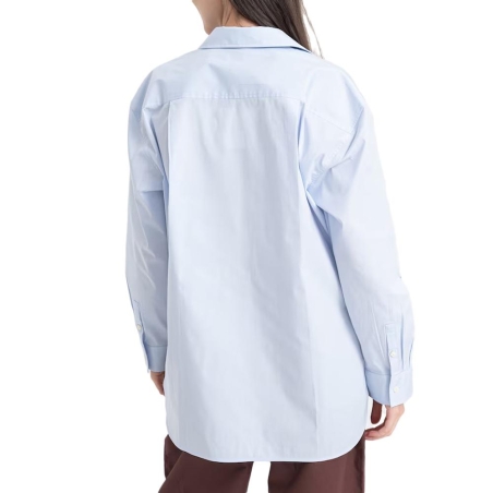 Chemises Bleu Femme Calvin Klein Jeans Poplin Relaxed
