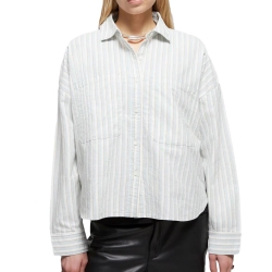 Chemise Blanches/Bleu Femme Vans Antica