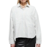 Chemise Blanches/Bleu Femme Vans Antica