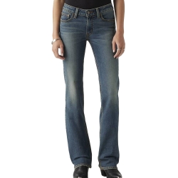 Jean Bleu Foncé Femme Levi's Superlow