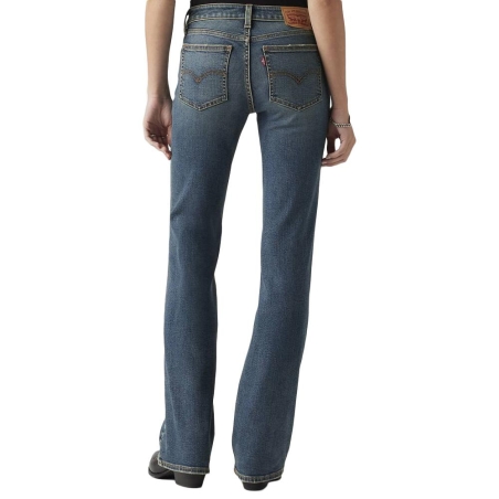 Jean Bleu Foncé Femme Levi's Superlow