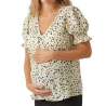 Blouse Jaune/Blanc Femme Vero Moda Marternity Molea