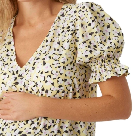 Blouse Jaune/Blanc Femme Vero Moda Marternity Molea