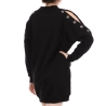 Robe Sweat Noire Femme Supreme Jessy0