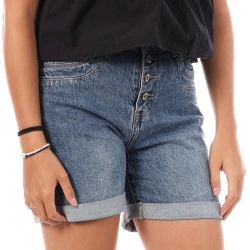 Bermuda en Jean Bleu Femme Monday Premium Bermuda Bouton