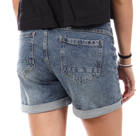 Bermuda en Jean Bleu Femme Monday Premium Bermuda Bouton
