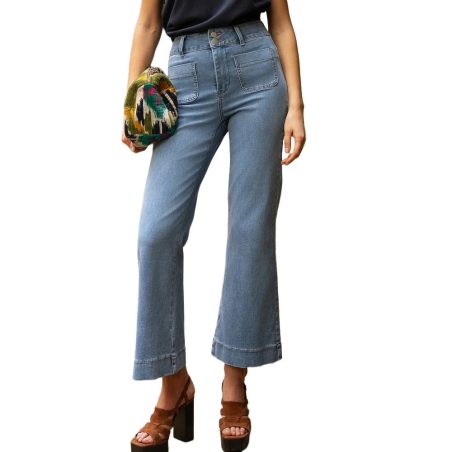 Jean flare Bleu Femme Oraije Elenette