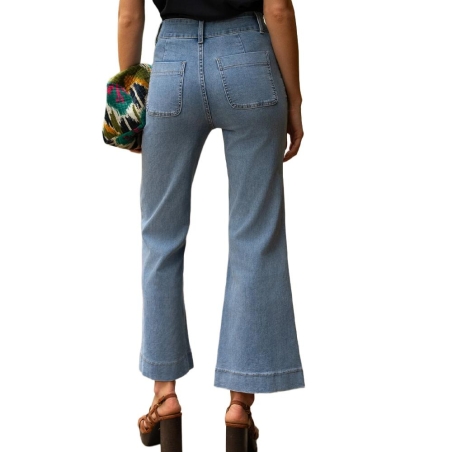 Jean flare Bleu Femme Oraije Elenette