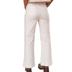 Jean Flare Blanc Femme Oraije Elenette
