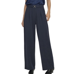 Pantalon Fluide Marine Femme JDY Geggo Belt