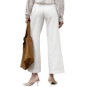 Jean Wide Blanc Femme Oraije Eleonorette
