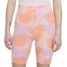 Short Cycliste Orange/Mauve Camouflage Femme Nike