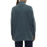 Pull 1/4 Zip Bleu Femme Vero Moda Mili