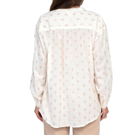 Chemise Ecru/Rose Femme An'ge Ambre