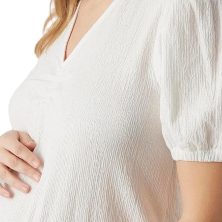 Robe Blanche Femme Mamalicious Mylah Solid