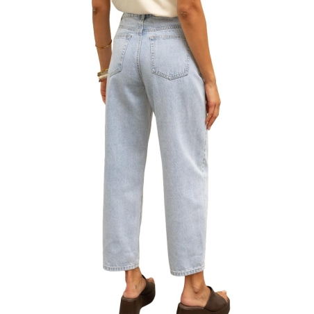 Jean barrel Bleu Femme Oraije Bony