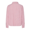 Chemise Rouge à Rayures Femme Pieces Fabriella